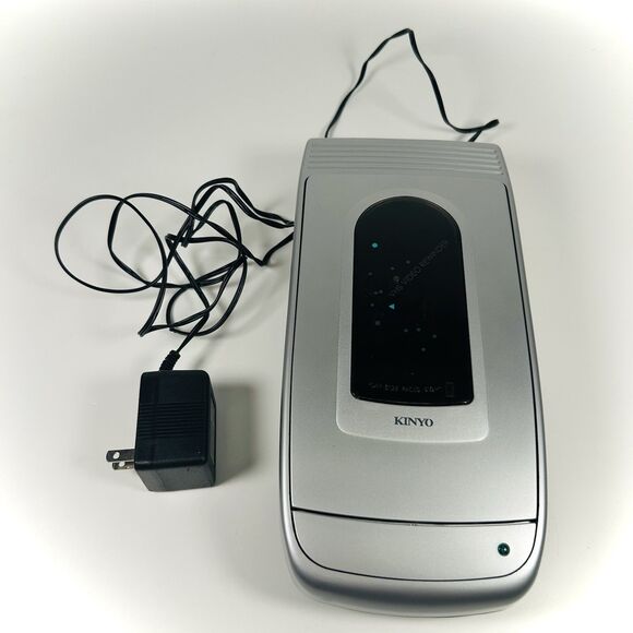 KINYO UV 520 VHS Video Cassette Tape Rewinder VCR Silver Auto-Stop/Eject *READ* - Picture 2 of 16